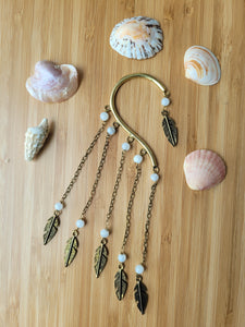 Premium Brass Ear Cuffs moonstone