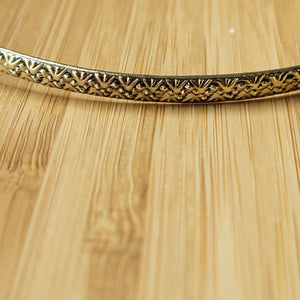 Premium Brass Arm band labradorite