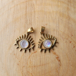 Premium Brass Earrings Hamsa/ Evil Eye