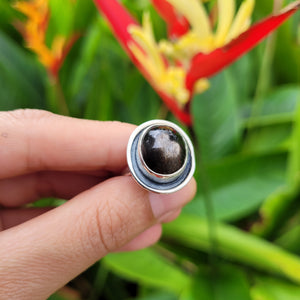 Premium Brass Statement Ring Sunstone Star SSTR02