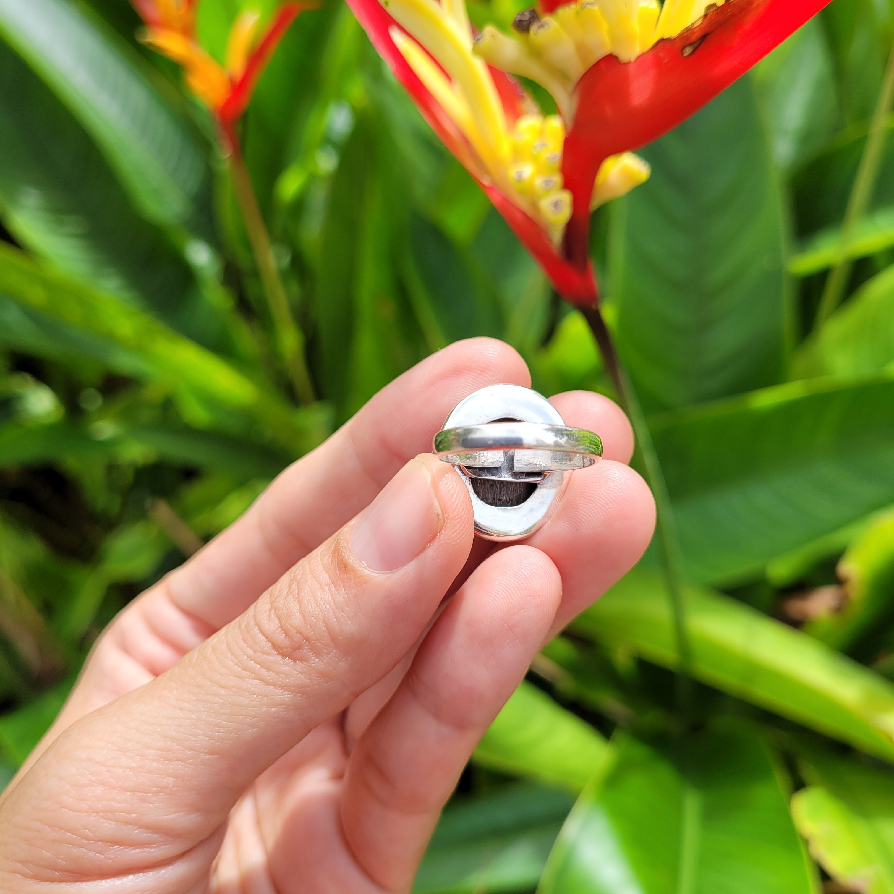 Premium Brass Statement Ring Sunstone Star SSTR02