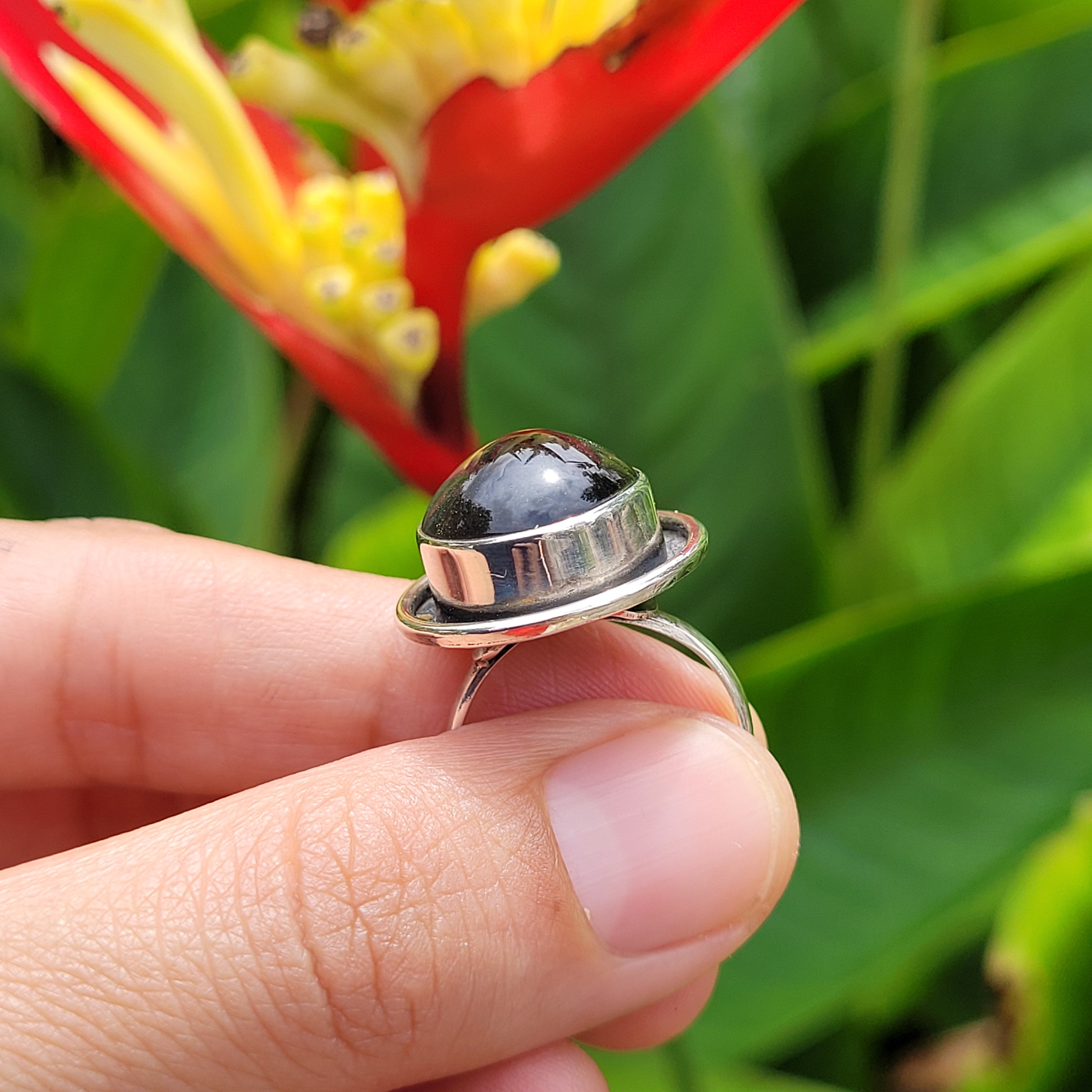 Premium Brass Statement Ring Sunstone Star SSTR01