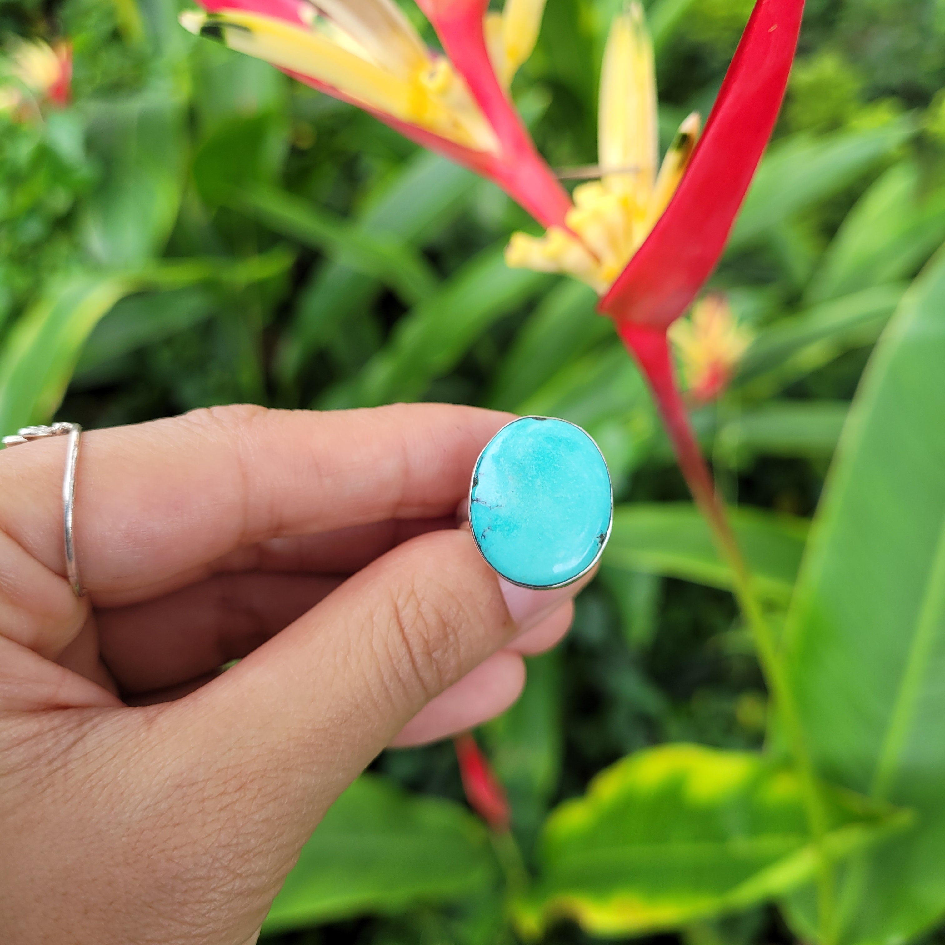Sterling Silver Statement Ring Turquoise TUR01