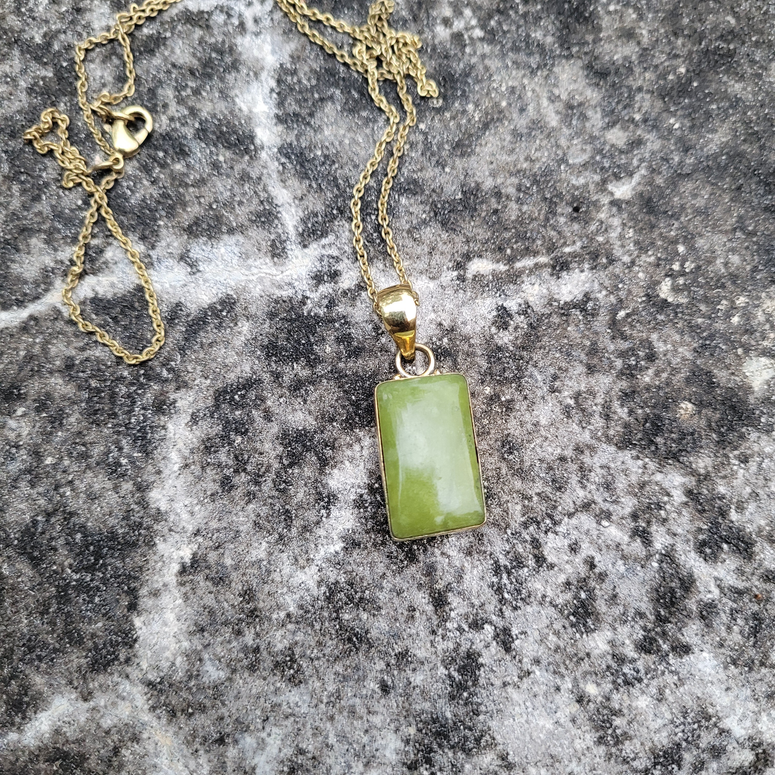 Brass Statement Pendant Serpentine