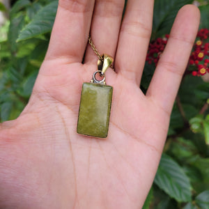 Brass Statement Pendant Serpentine