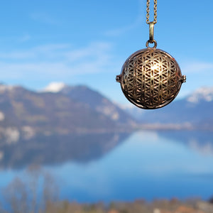Harmony Ball Pendant Diffuser Flower of Life Vesica