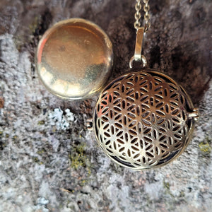 Harmony Ball Pendant Diffuser Flower of Life Vesica