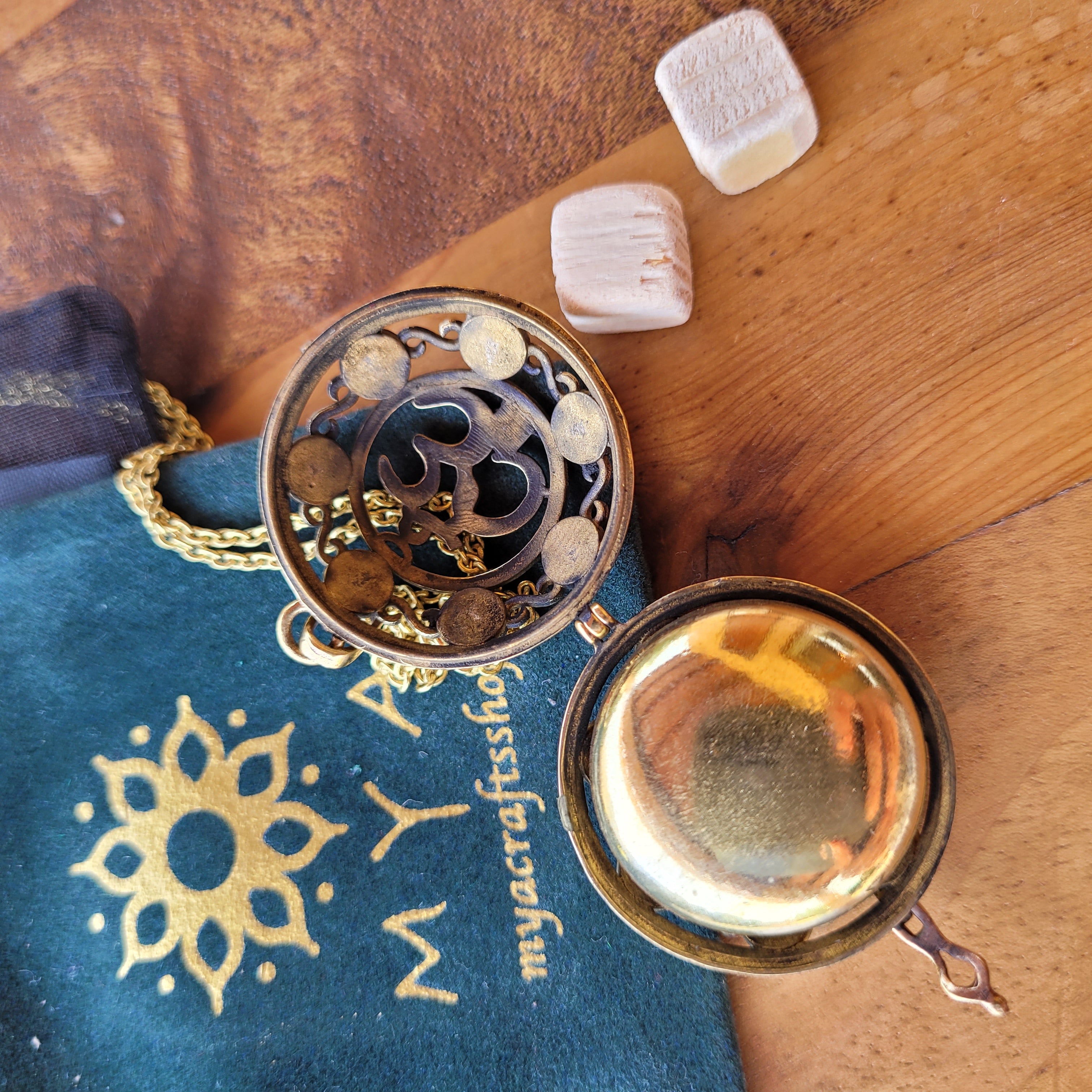 Harmony Ball Pendant Diffuser Om with 7 Chakras