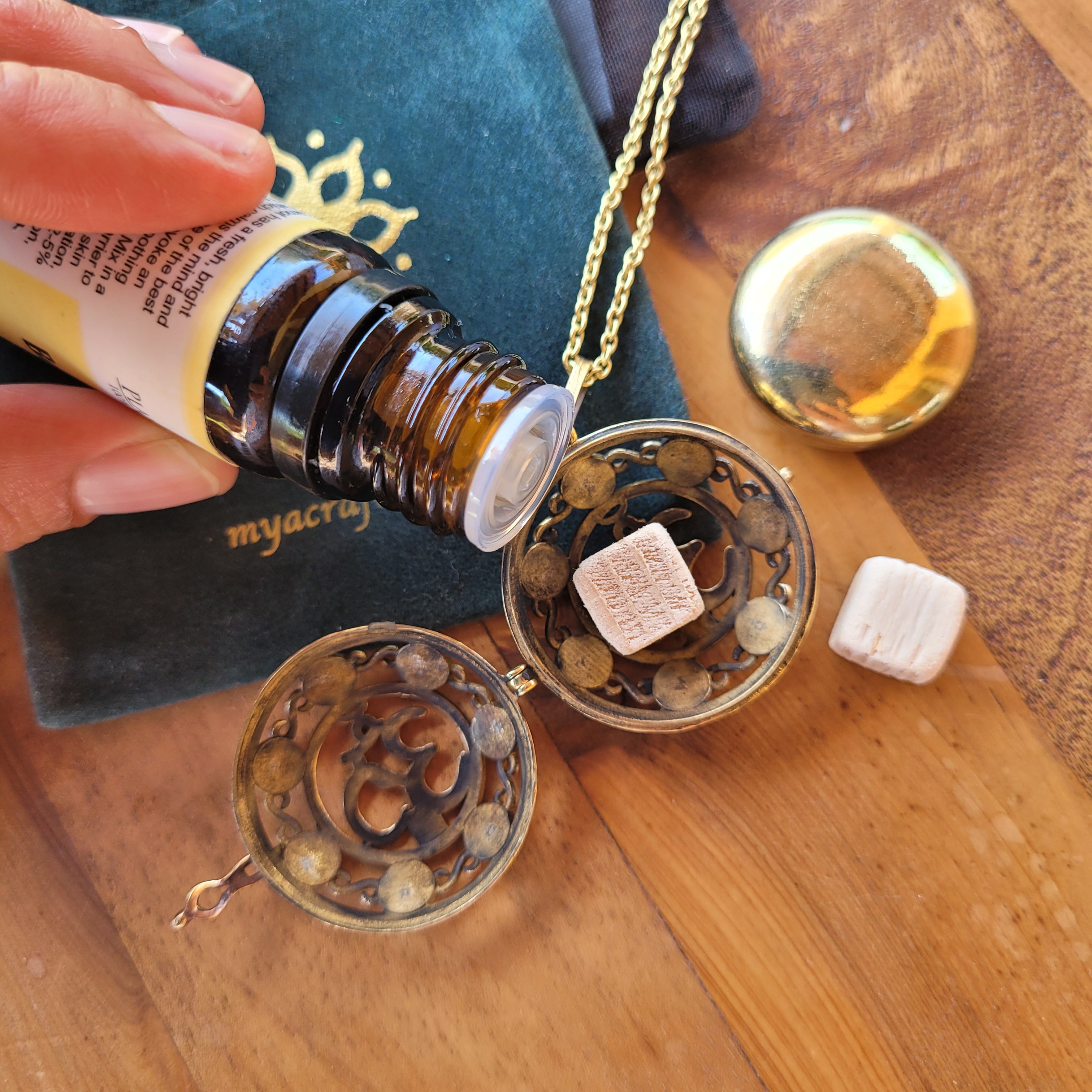 Harmony Ball Pendant Diffuser Om with 7 Chakras