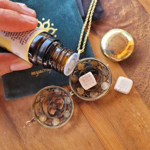 Harmony Ball Pendant Diffuser Om with 7 Chakras
