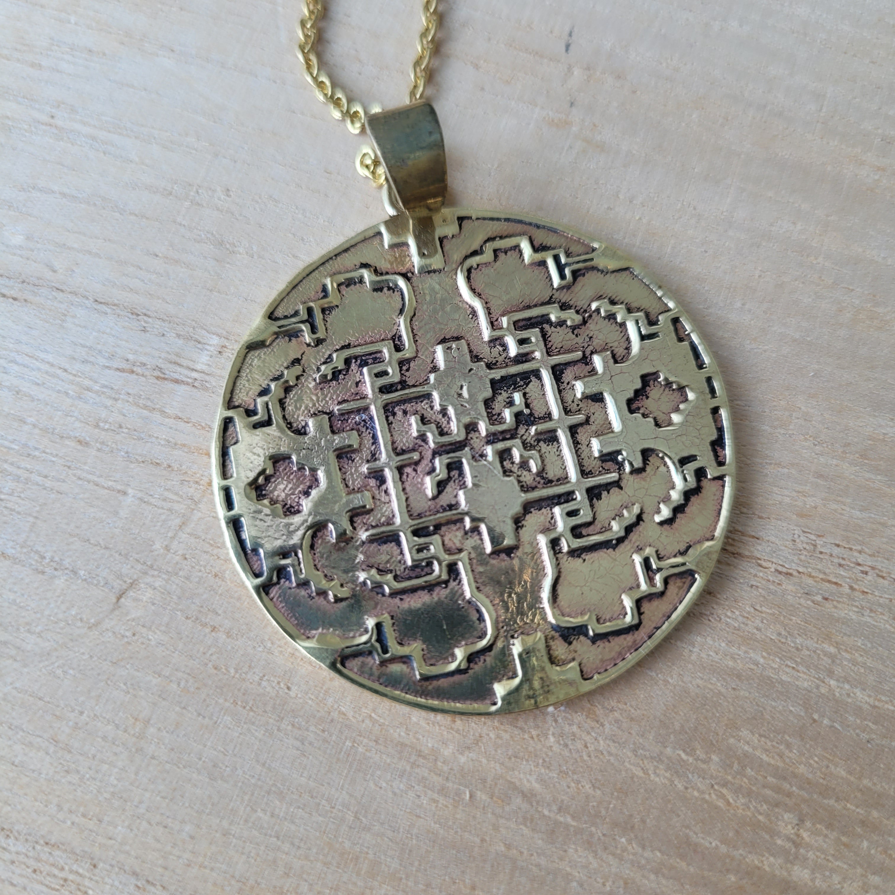 Premium Brass Pendant Shipibo