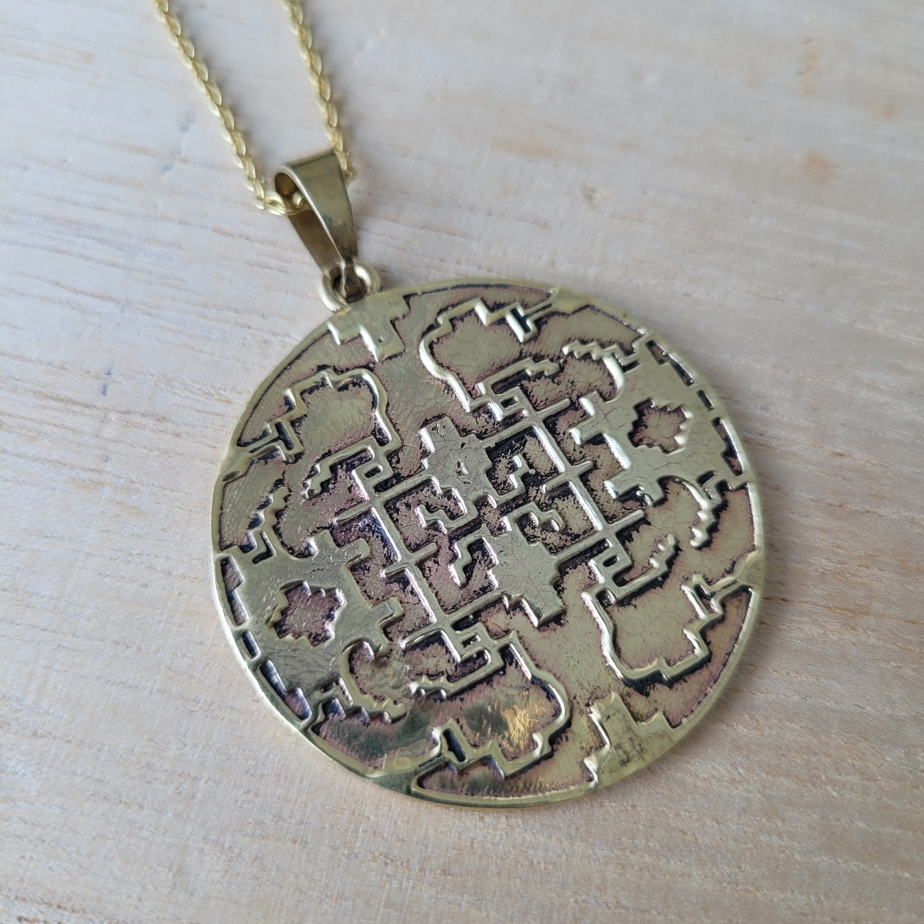 Premium Brass Pendant Shipibo