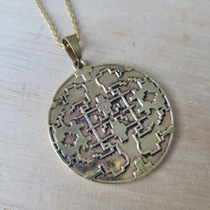 Premium Brass Pendant Shipibo