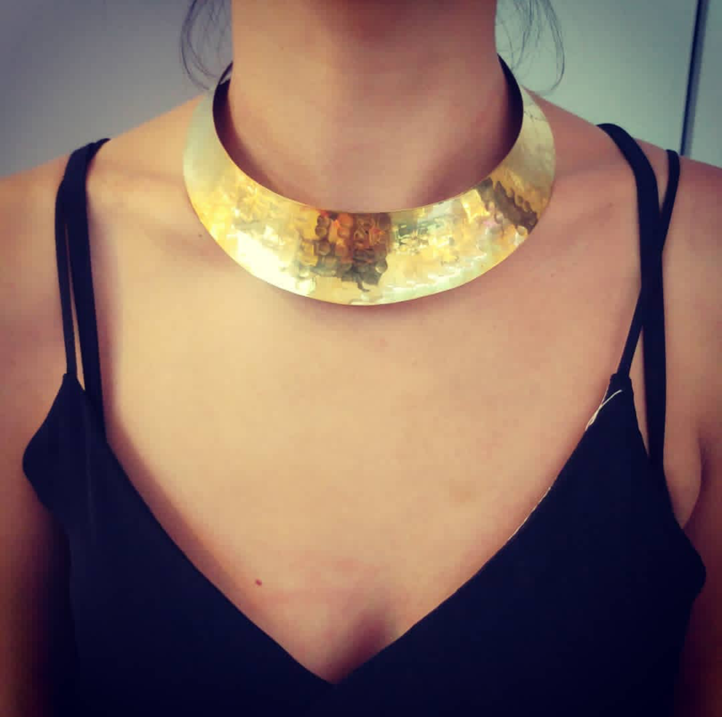 Premium Brass Neck Cuff Raja