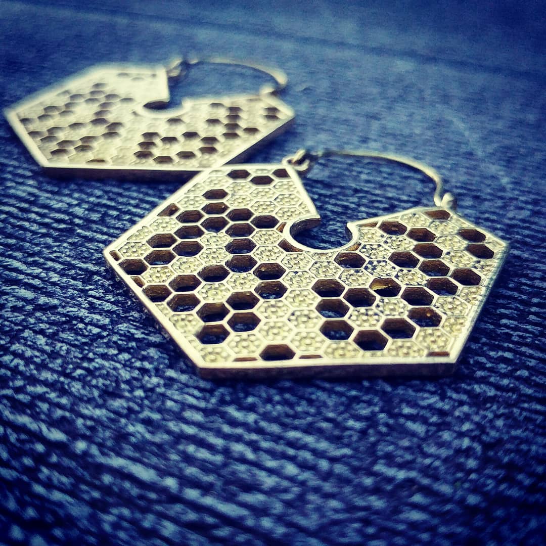 Premium Brass Hoop Earrings Hera