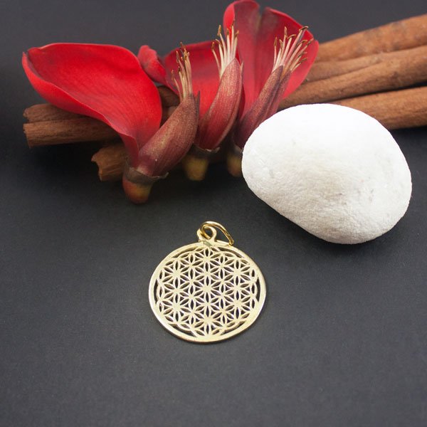Premium Brass Pendant Flower of Life
