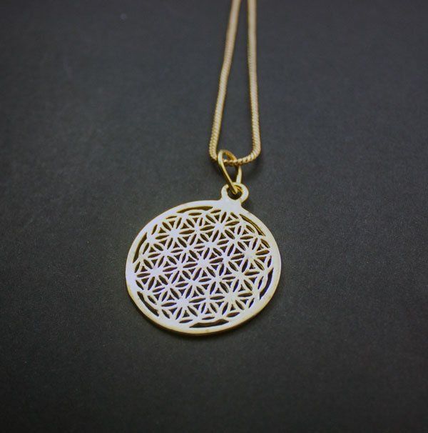 Premium Brass Pendant Flower of Life
