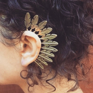 Premium Brass Ear Cuffs Pluma
