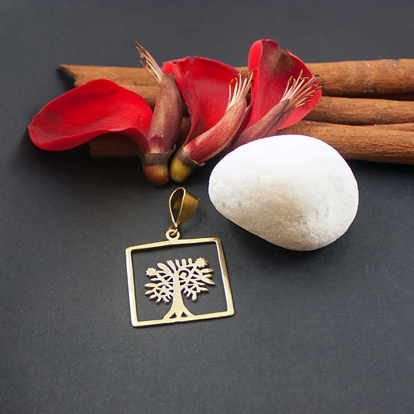 Premium Brass Pendant Tree of Life