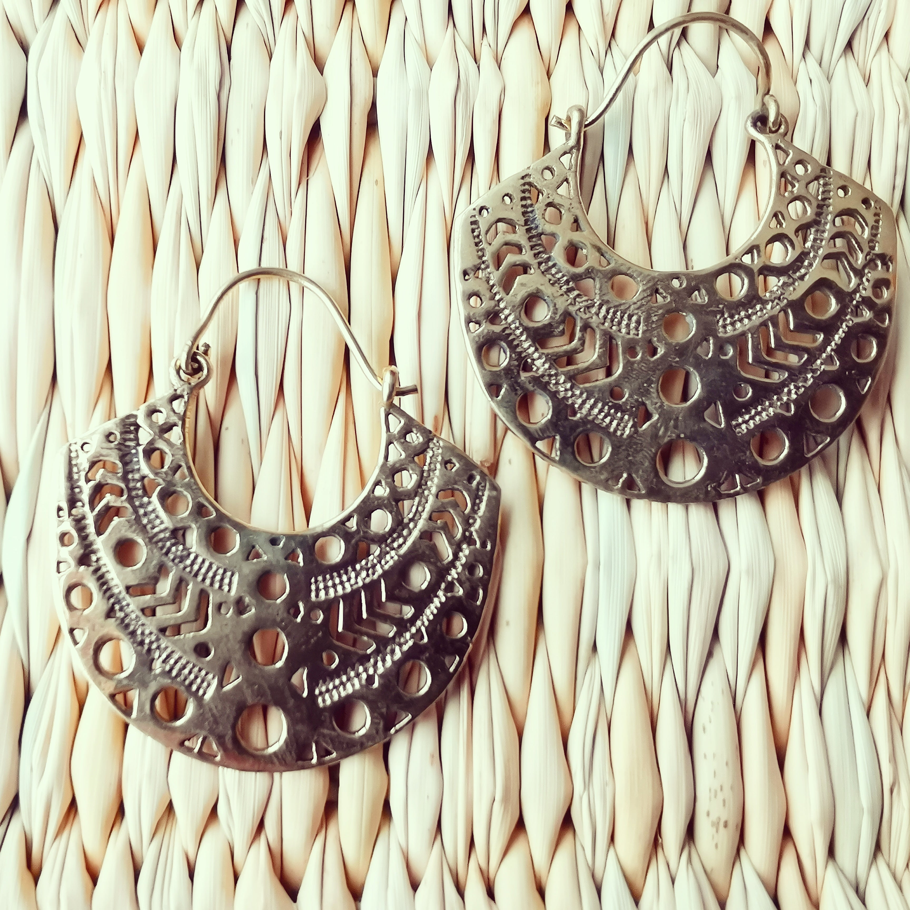 Premium Brass Hoop Earrings Mia