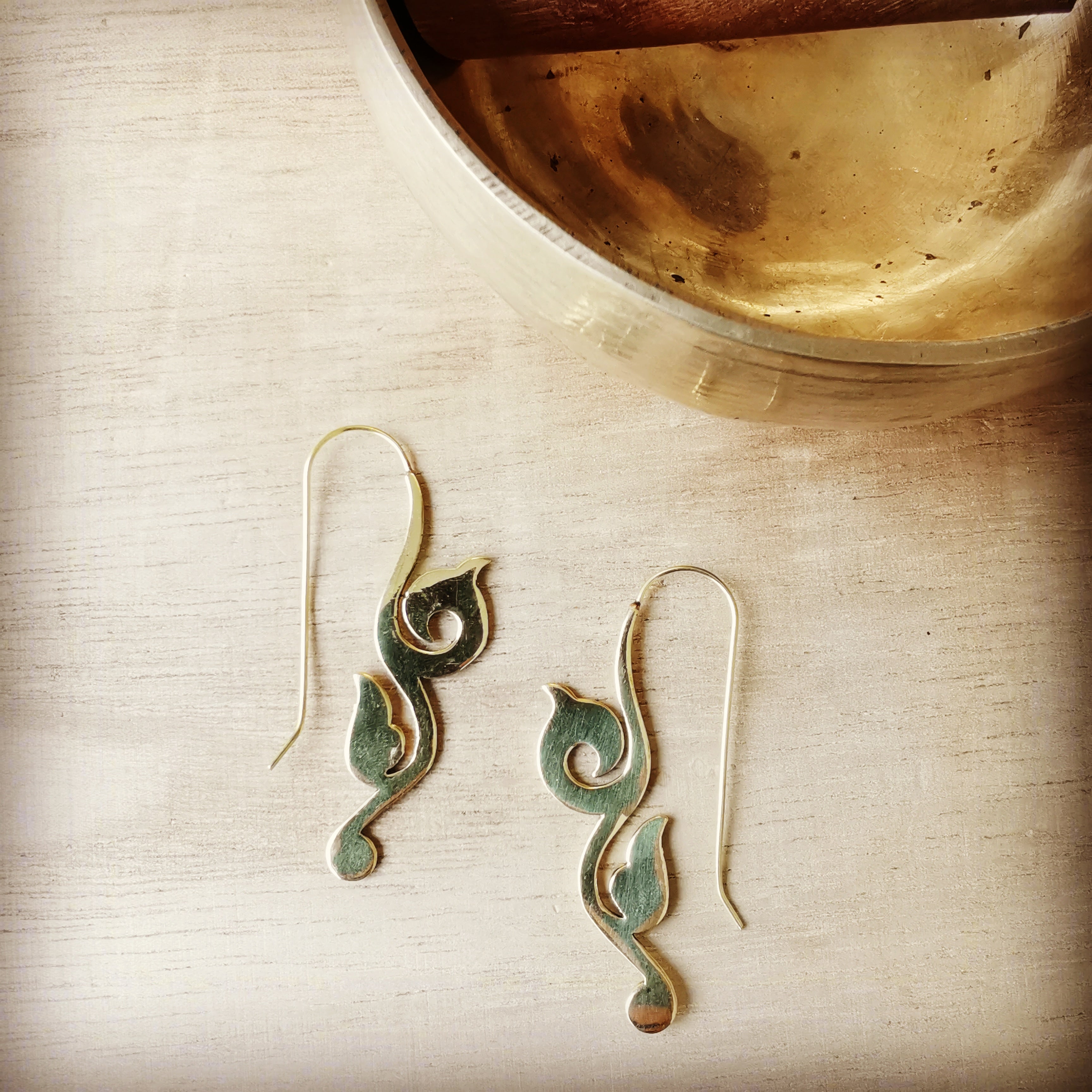 Premium Brass Hook Earrings Apollo