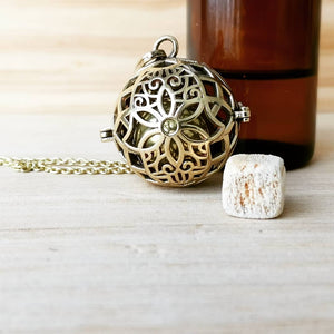Harmony Ball Pendant Diffuser Hamsa