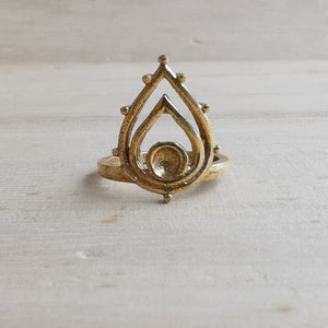 Premium Brass Ring Padma (Lotus)
