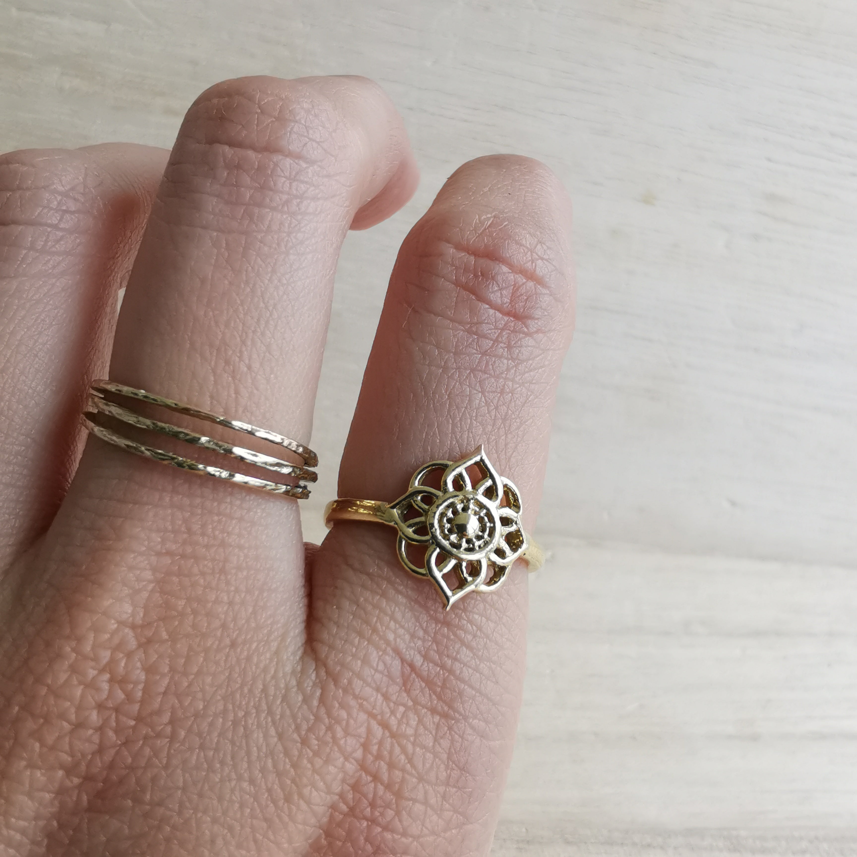 Premium Brass Ring Mu