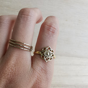 Premium Brass Ring Mu