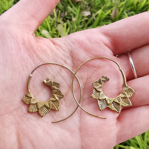 Premium Brass Spiral Earrings Shams (Small)