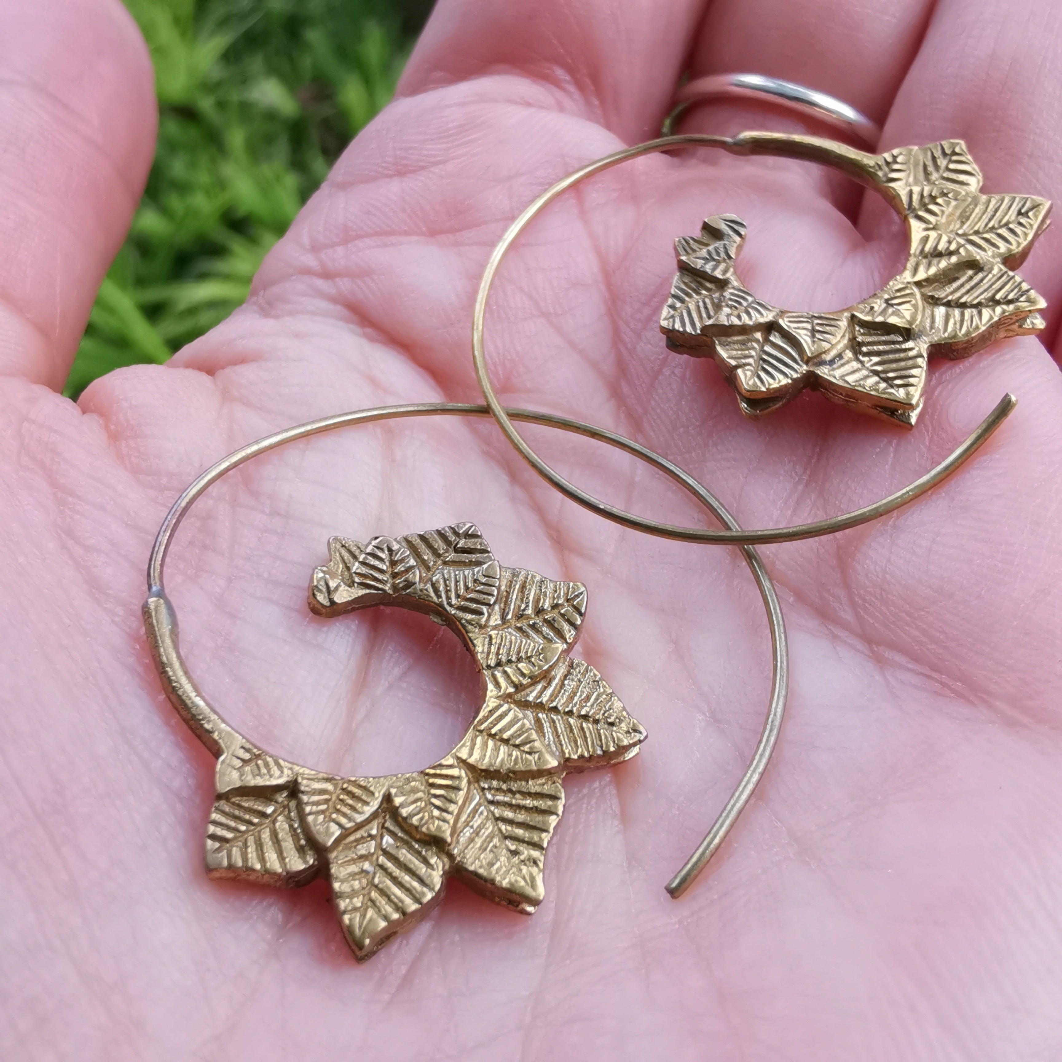 Premium Brass Spiral Earrings Shams (Small)
