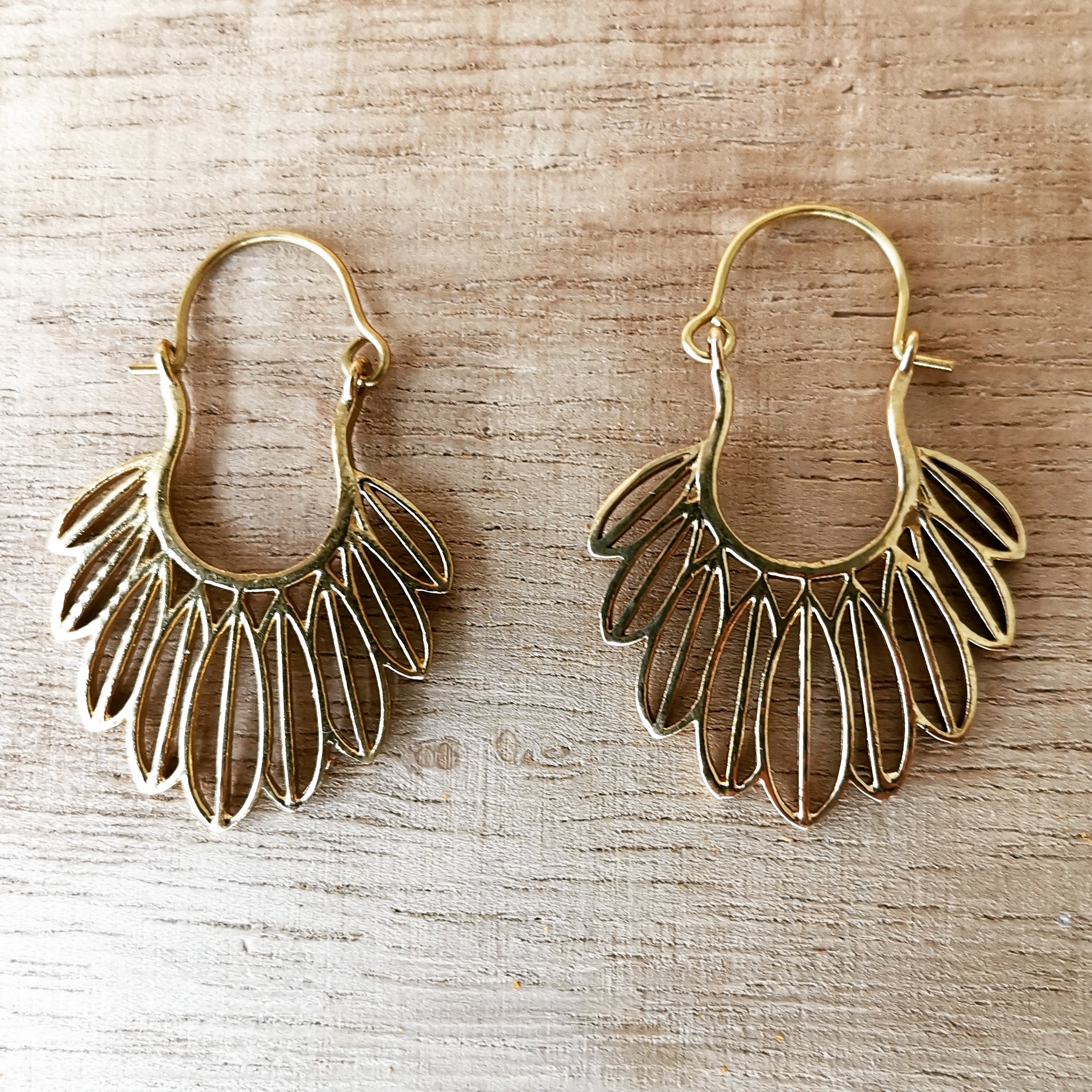 Premium Brass Hoop Earrings Lozen