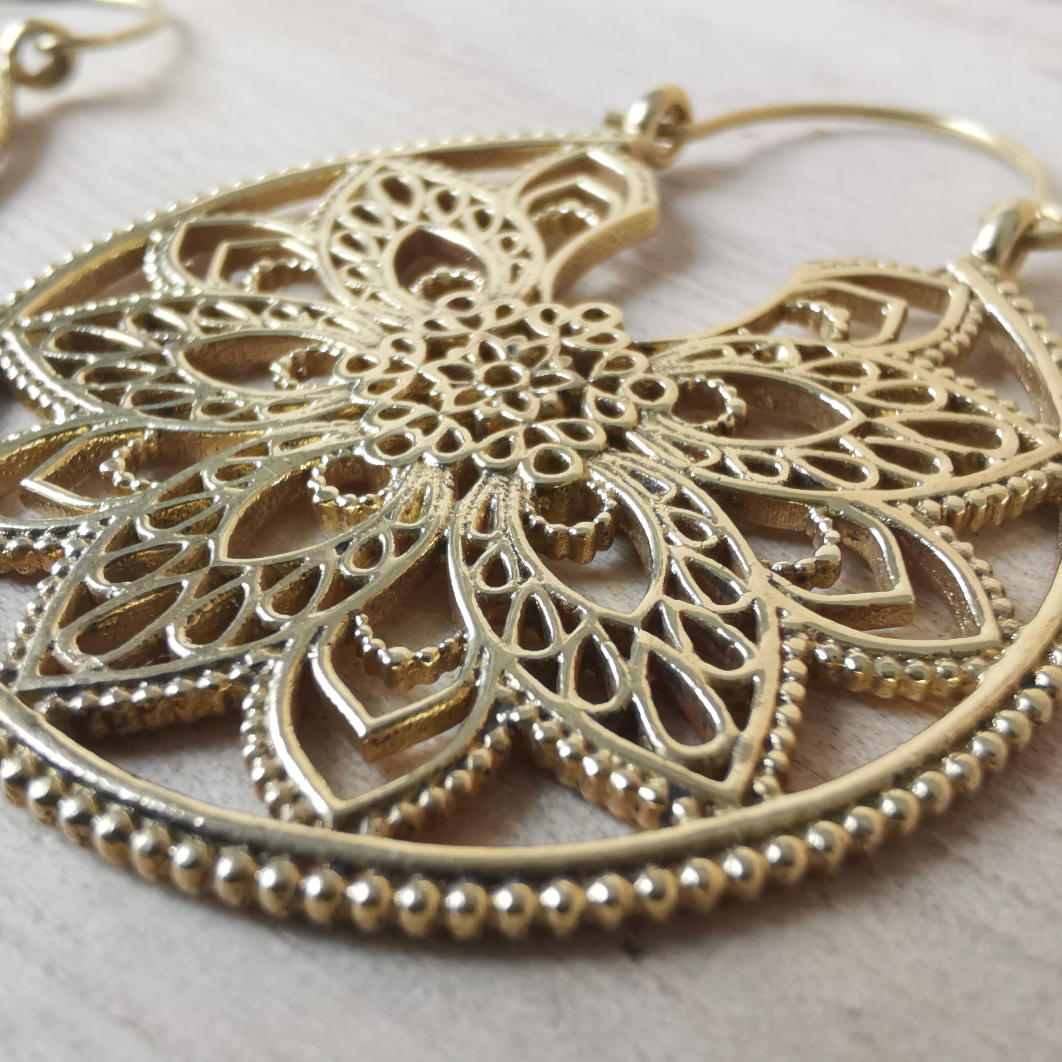 Premium Brass Hoop Earrings Soham