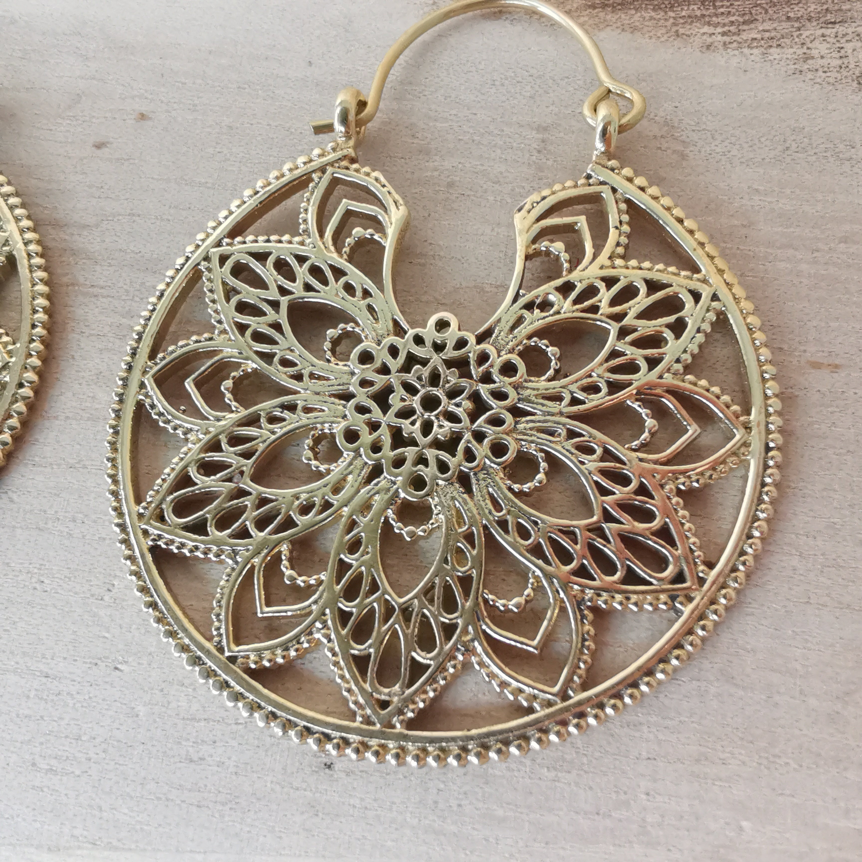 Premium Brass Hoop Earrings Soham