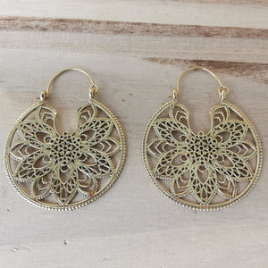 Premium Brass Hoop Earrings Soham