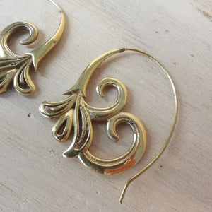 Premium Brass Spiral Earrings Vasilissa