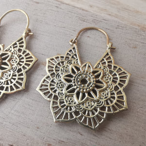 Premium Brass Hoop Earrings Pushpah