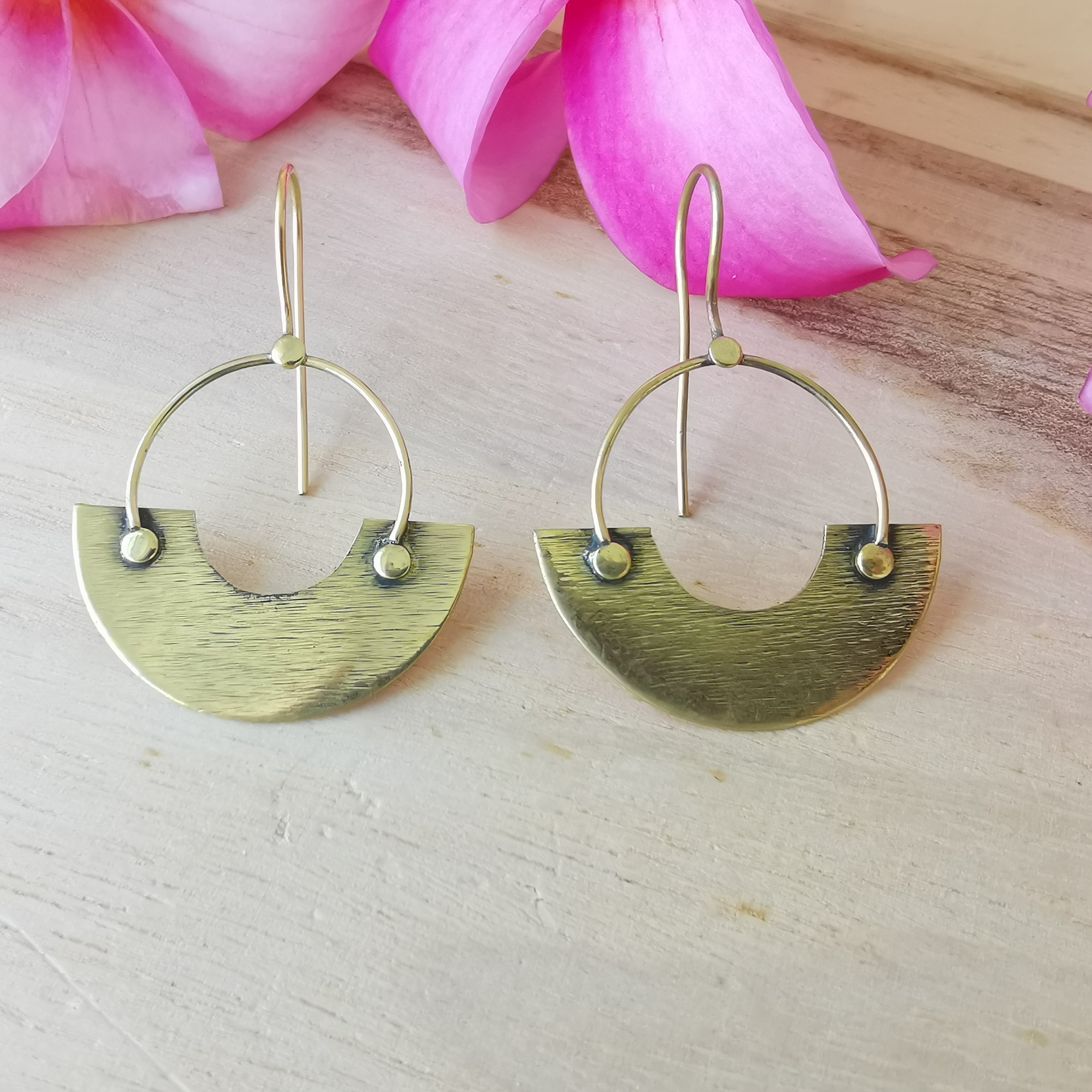 Premium Brass Hook Earrings Arbelos