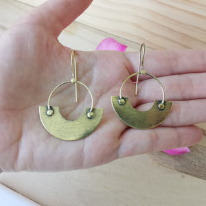 Premium Brass Hook Earrings Arbelos