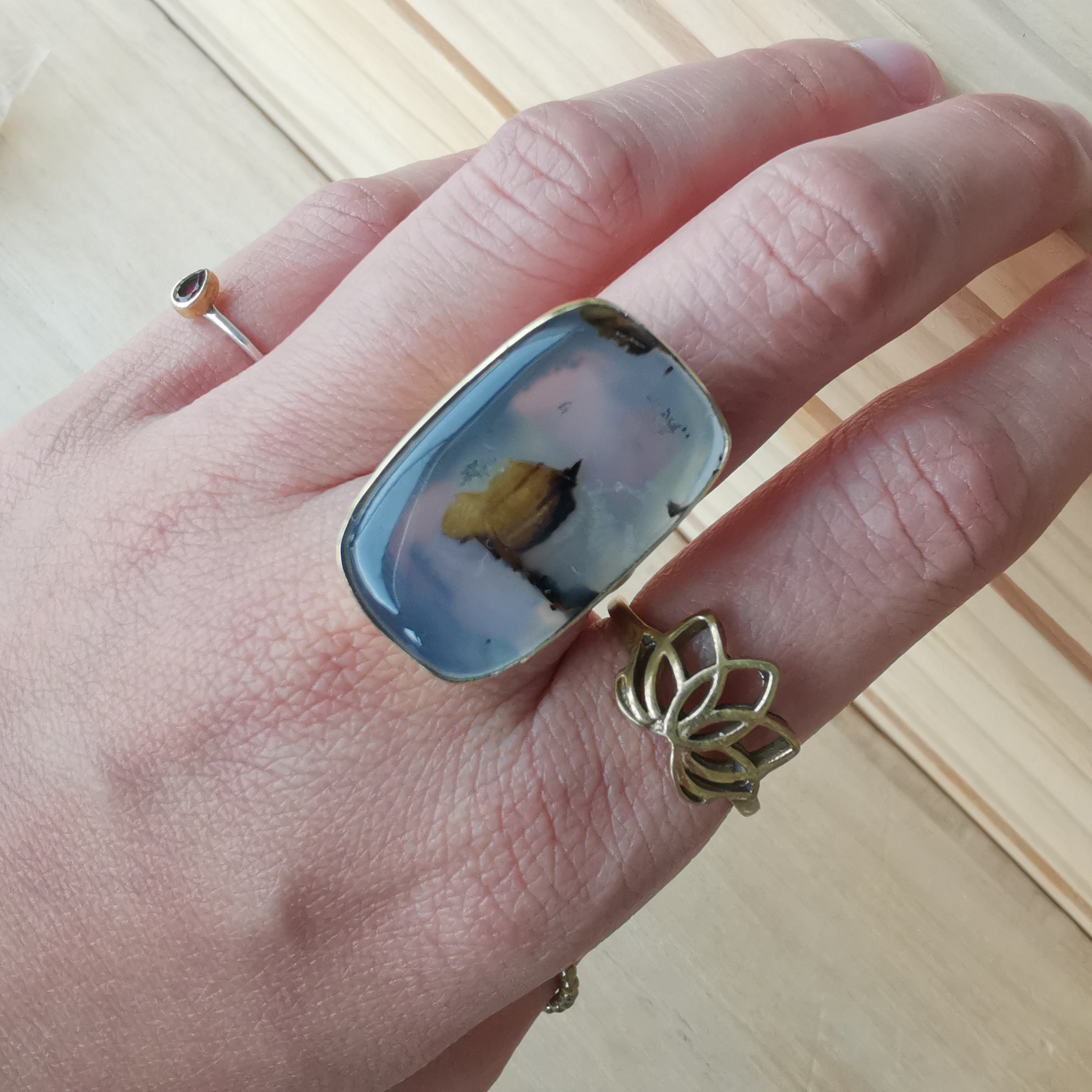 Premium Brass Ring Teratai (Lotus)
