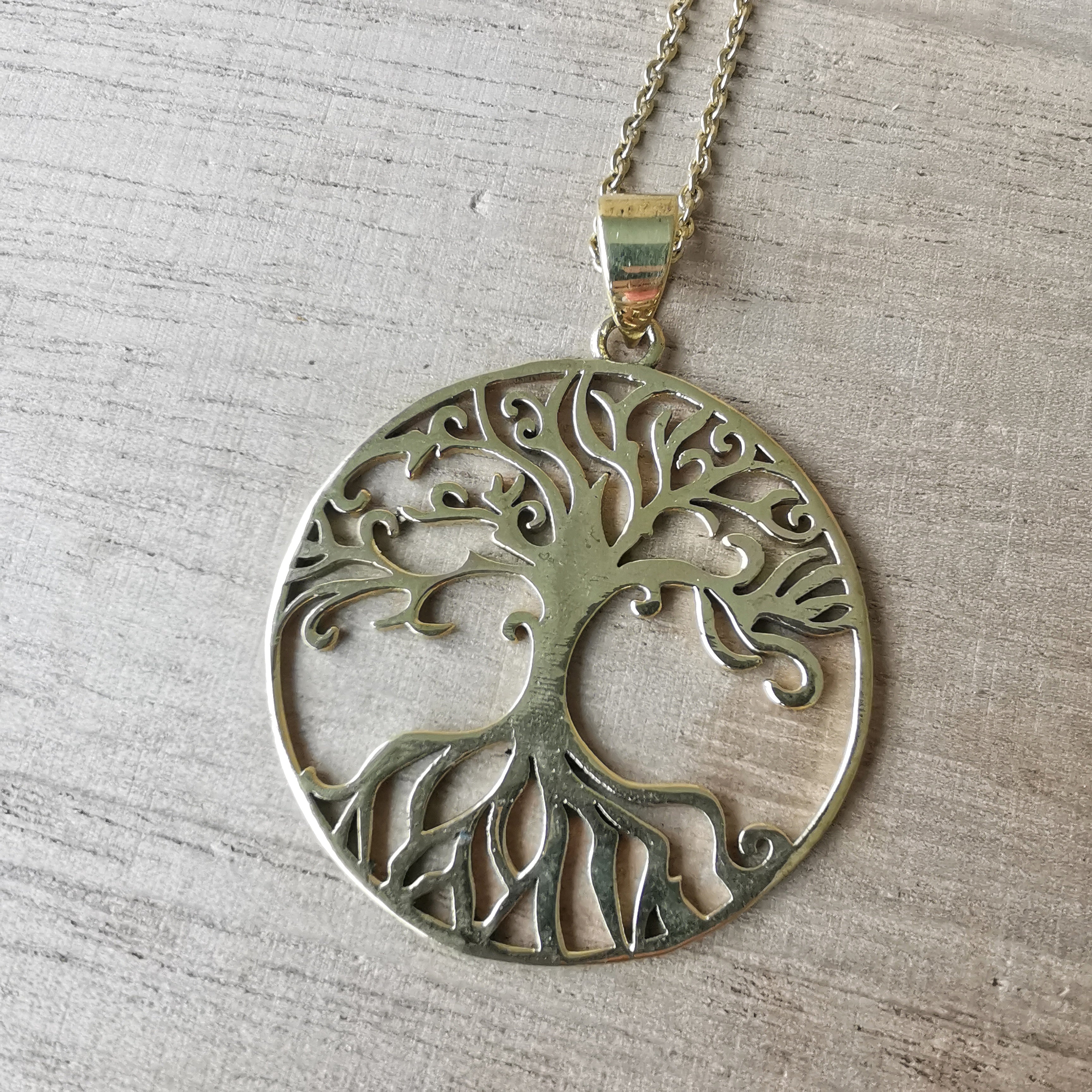 Premium Brass Tree of Life Pendant Shajara
