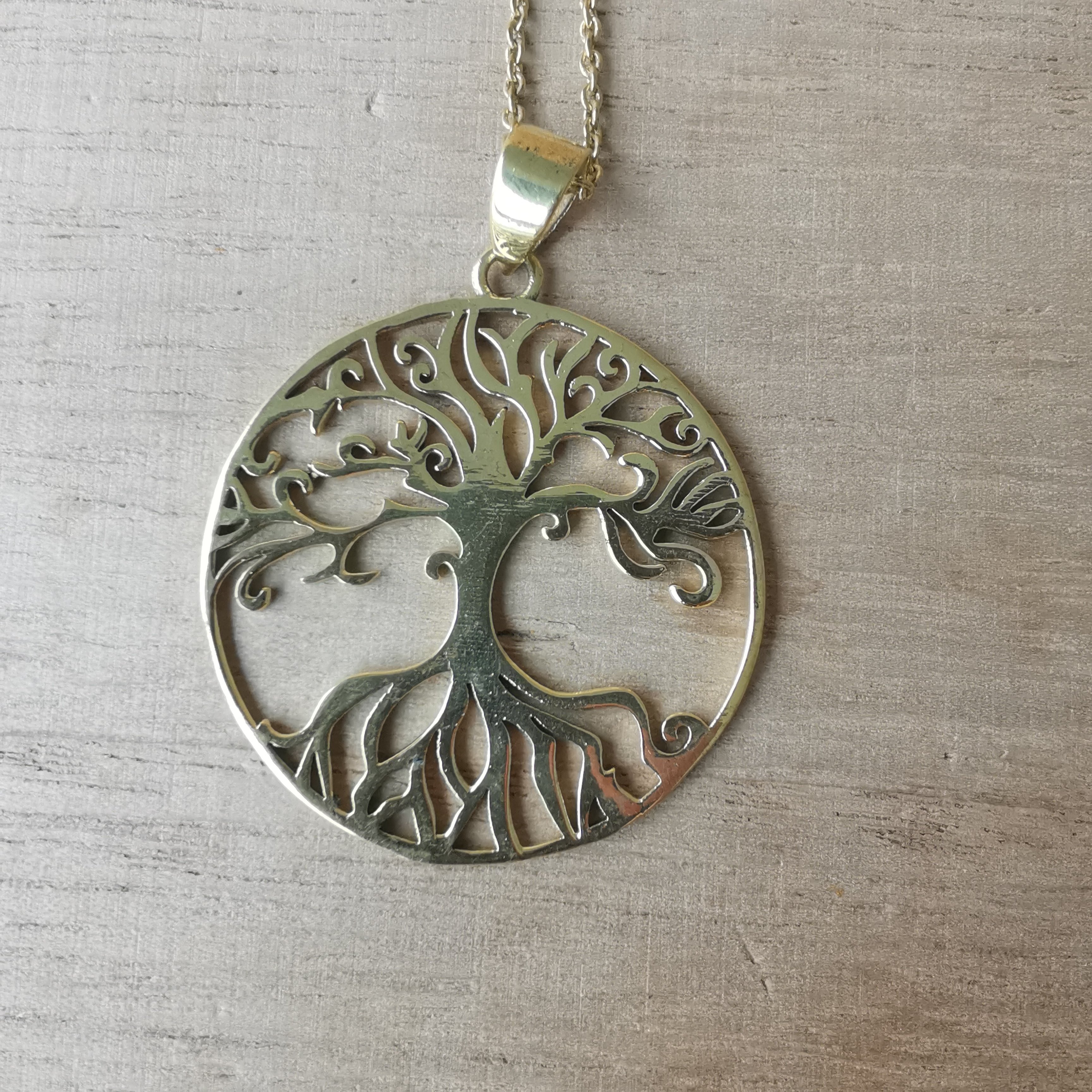 Premium Brass Tree of Life Pendant Shajara