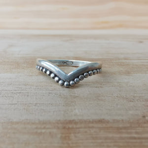 Sterling Silver 925 Stacking Rings Wish Bone