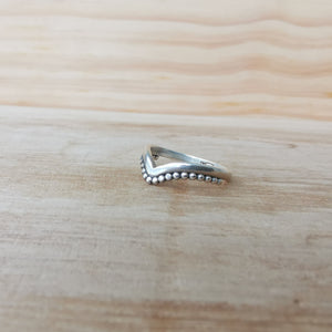 Sterling Silver 925 Stacking Rings Wish Bone