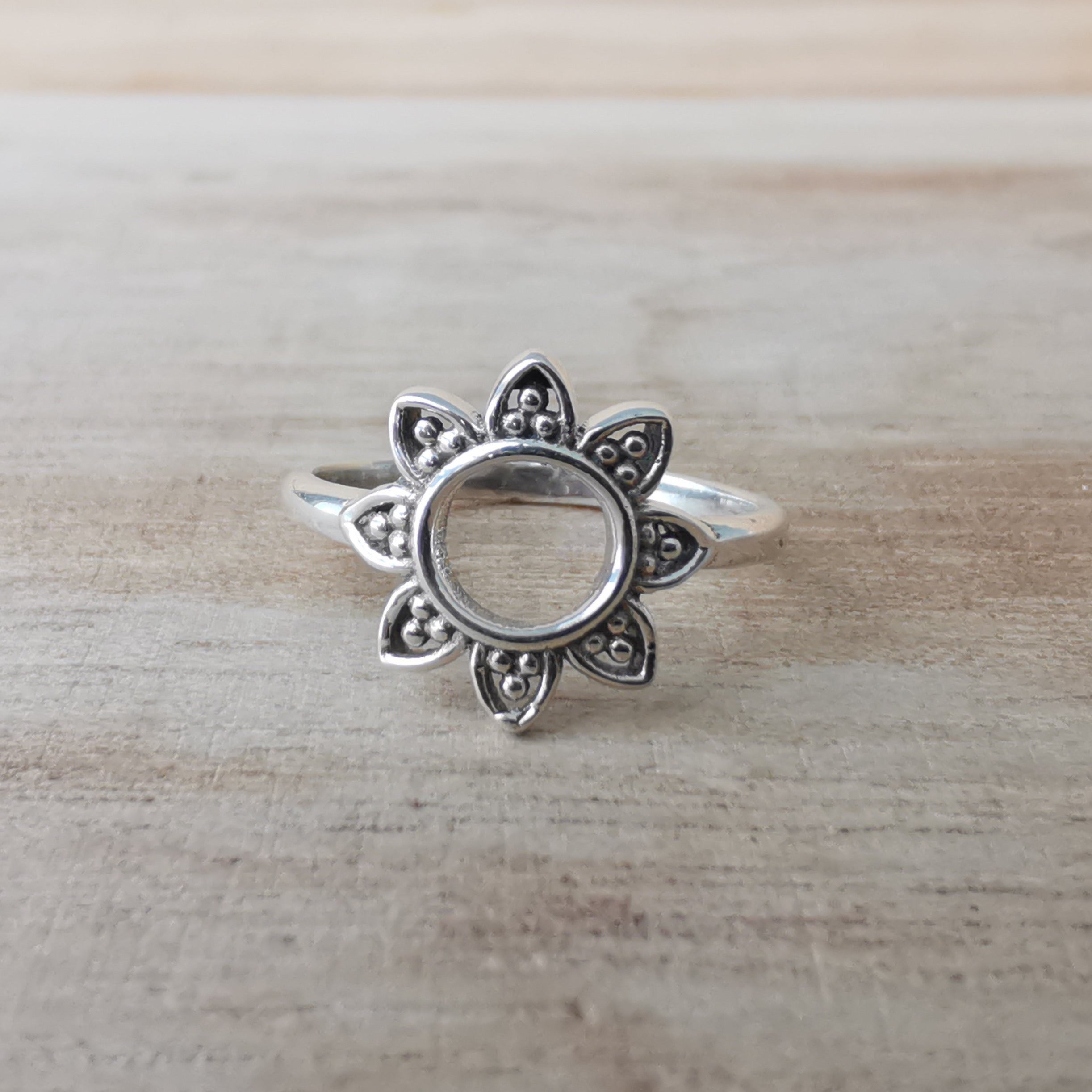Sterling Silver 925 Stacking Rings Solar