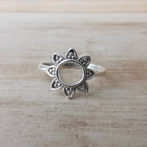 Sterling Silver 925 Stacking Rings Solar