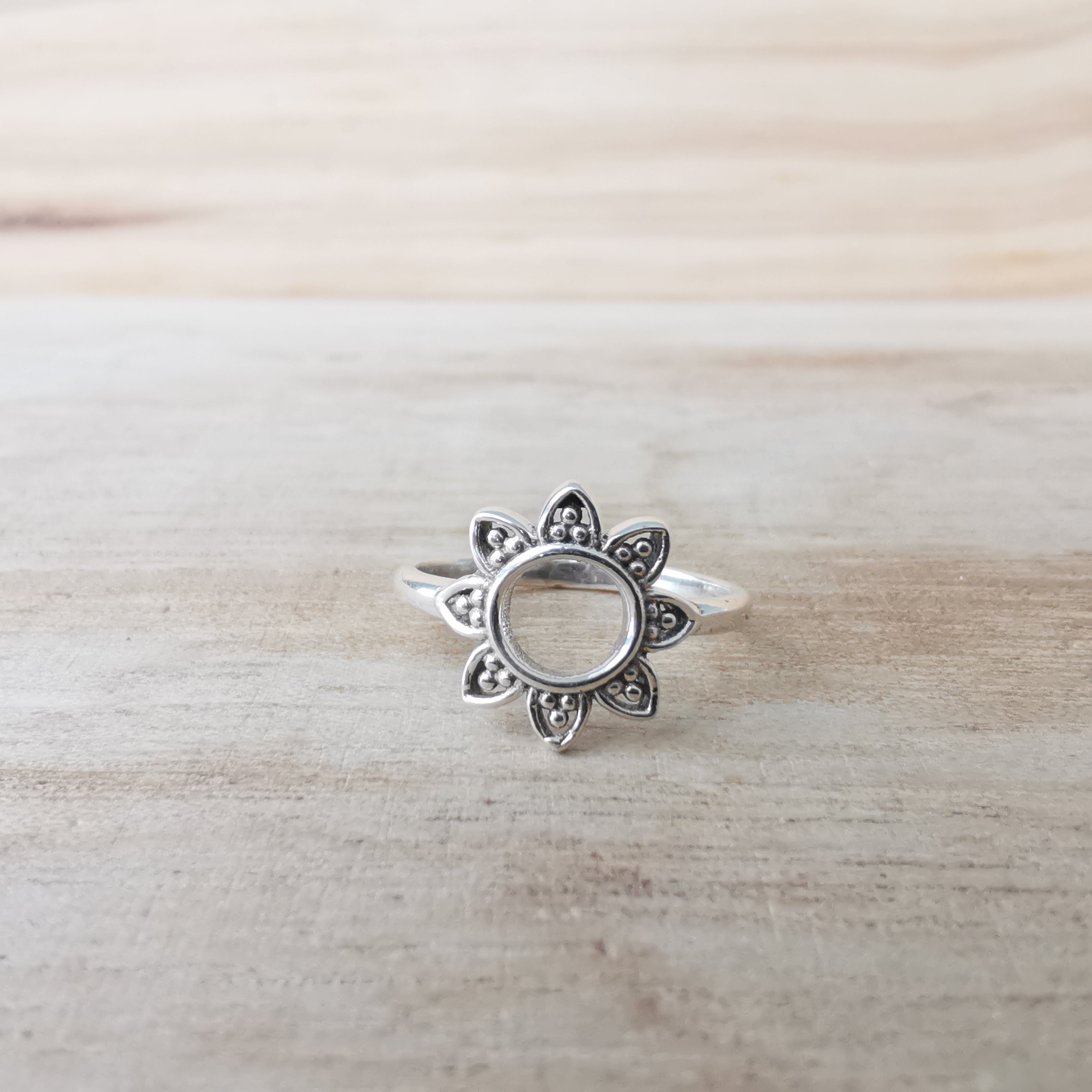 Sterling Silver 925 Stacking Rings Solar
