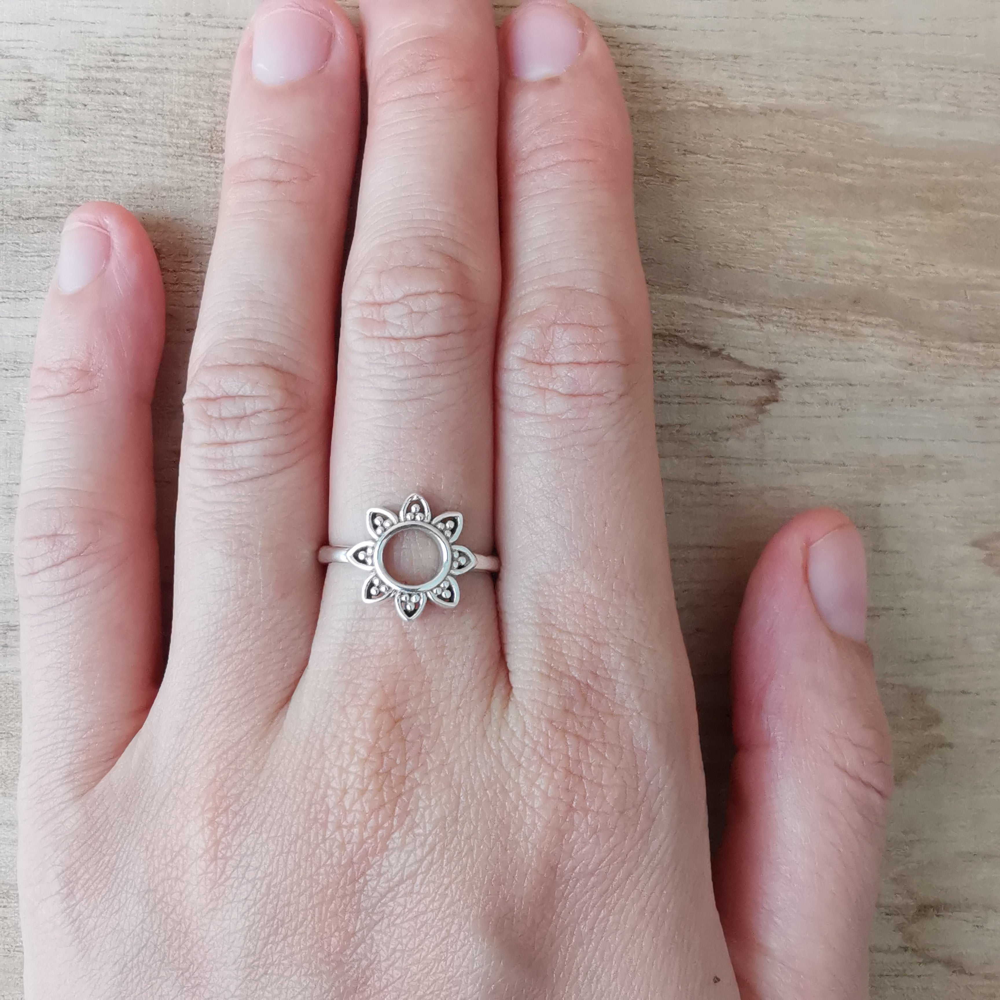 Sterling Silver 925 Stacking Rings Solar