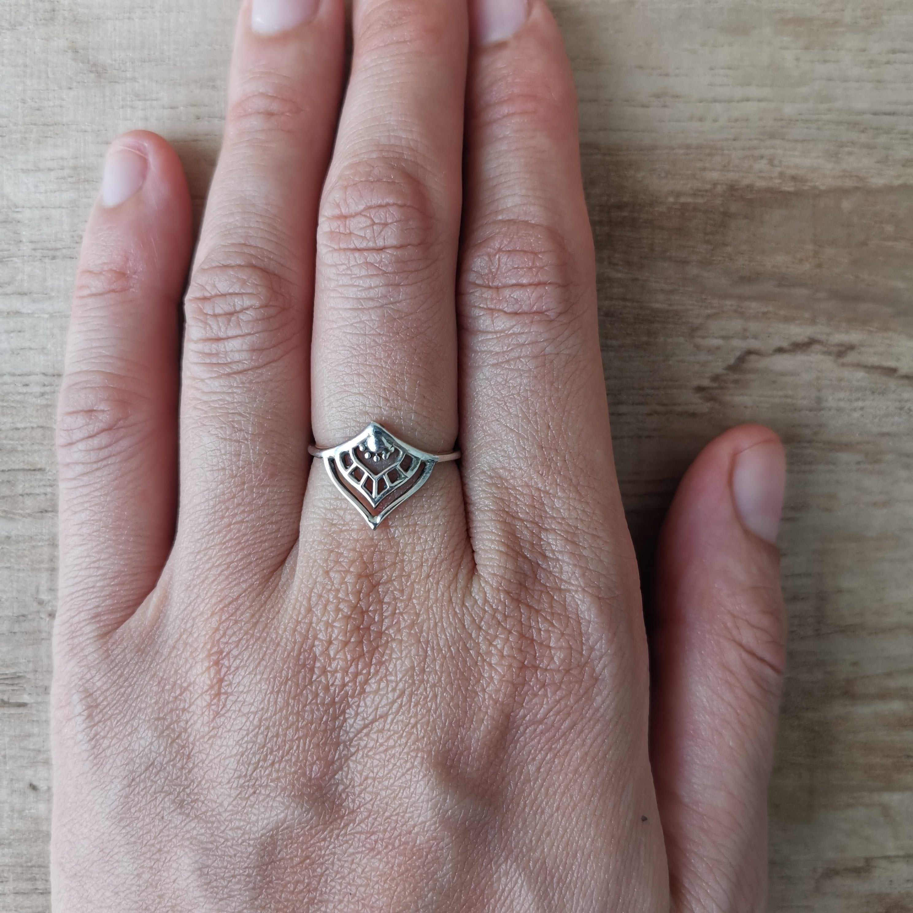 Sterling Silver 925 Stacking Rings Dahlia