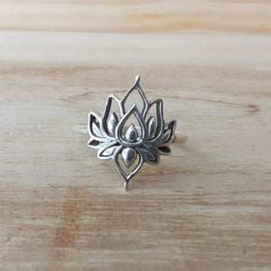 Sterling Silver 925 Stacking Rings Lotus